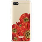 Прозрачный чехол Uprint Xiaomi Redmi 6A Red Poppies