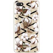 Прозрачный чехол Uprint Xiaomi Redmi 6A Cotton flowers