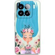Прозорий чохол BoxFace Xiaomi 15 Blue Hair