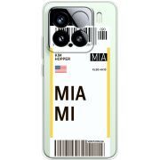 Прозорий чохол BoxFace Xiaomi 15 Ticket Miami