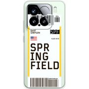 Прозорий чохол BoxFace Xiaomi 15 Ticket Springfield