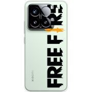 Прозорий чохол BoxFace Xiaomi 15 Free Fire Black Logo