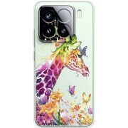 Прозорий чохол BoxFace Xiaomi 15 Colorful Giraffe