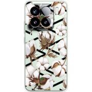 Прозорий чохол BoxFace Xiaomi 15 Cotton flowers