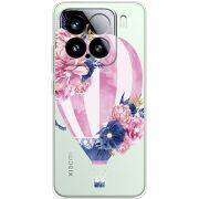 Чохол зі стразами Xiaomi 15 Pink Air Baloon