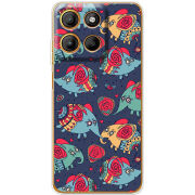 Чохол BoxFace Motorola G15 Power Flying Elephants