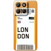 Прозорий чохол BoxFace Motorola G15 Power Ticket London