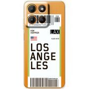 Прозорий чохол BoxFace Motorola G15 Power Ticket Los Angeles