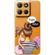 Прозорий чохол BoxFace Motorola G15 Power Super Mama and Daughter