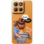 Прозорий чохол BoxFace Motorola G15 Power Super Mama and Son