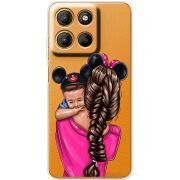 Прозорий чохол BoxFace Motorola G15 Power Mouse Mommy