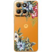 Прозорий чохол BoxFace Motorola G15 Power Floral