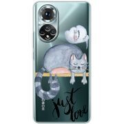 Прозорий чохол BoxFace Honor 50 Just Love