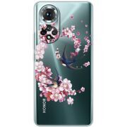 Чохол зі стразами Honor 50 Swallows and Bloom