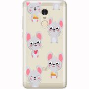 Прозрачный чехол Uprint Xiaomi Redmi Note 4x с 3D-глазками Mouse