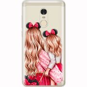 Прозрачный чехол Uprint Xiaomi Redmi Note 4x Mouse Girls