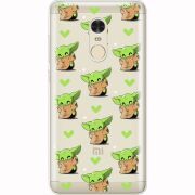 Прозрачный чехол Uprint Xiaomi Redmi Note 4x Pattern Baby Yoda