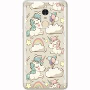 Прозрачный чехол Uprint Xiaomi Redmi Note 4x Unicorns