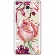 Прозрачный чехол Uprint Xiaomi Redmi Note 4x Rose