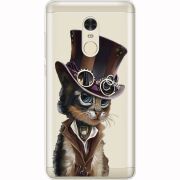 Прозрачный чехол Uprint Xiaomi Redmi Note 4x Steampunk Cat