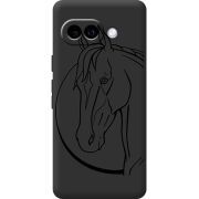Чорний чохол BoxFace Google Pixel 9A Horse