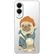 Прозорий чохол BoxFace Samsung Galaxy S25 Edge Dog Coffeeman
