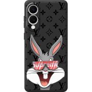 Чорний чохол BoxFace Samsung Galaxy S25 Edge looney bunny