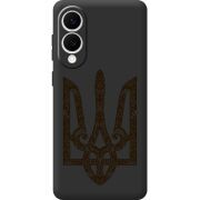 Чорний чохол BoxFace Samsung Galaxy S25 Edge Ukrainian Trident