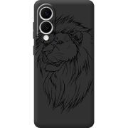 Чорний чохол BoxFace Samsung Galaxy S25 Edge Lion