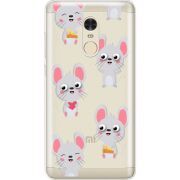 Прозрачный чехол Uprint Xiaomi Redmi Note 4 с 3D-глазками Mouse