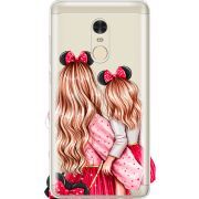 Прозрачный чехол Uprint Xiaomi Redmi Note 4 Mouse Girls