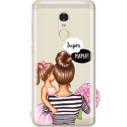 Прозрачный чехол Uprint Xiaomi Redmi Note 4 Super Mama and Daughter