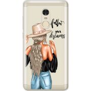 Прозрачный чехол Uprint Xiaomi Redmi Note 4 Follow Your Dreams
