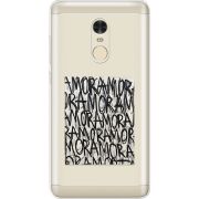 Прозрачный чехол Uprint Xiaomi Redmi Note 4 Amor Amor