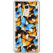 Прозрачный чехол Uprint Xiaomi Redmi Note 4 Butterfly Morpho