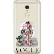 Прозрачный чехол Uprint Xiaomi Redmi Note 4 VOGUE