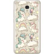 Прозрачный чехол Uprint Xiaomi Redmi Note 4 Unicorns