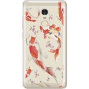 Прозрачный чехол Uprint Xiaomi Redmi Note 4 Japanese Koi Fish