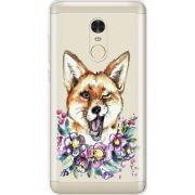 Прозрачный чехол Uprint Xiaomi Redmi Note 4 Winking Fox