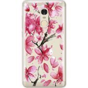 Прозрачный чехол Uprint Xiaomi Redmi Note 4 Pink Magnolia