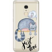 Прозрачный чехол Uprint Xiaomi Redmi Note 4 Just Love