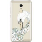 Прозрачный чехол Uprint Xiaomi Redmi Note 4 Swan