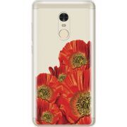 Прозрачный чехол Uprint Xiaomi Redmi Note 4 Red Poppies