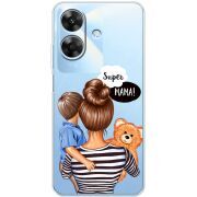 Прозорий чохол BoxFace Realme Note 60x Super Mama and Son