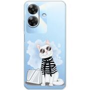 Прозорий чохол BoxFace Realme Note 60x Cat Style