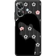 Чорний чохол BoxFace Realme Note 60x Flower Hair