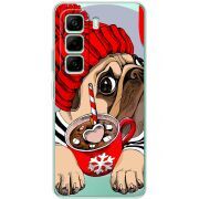 Прозорий чохол BoxFace Infinix Hot 50 Pro Plus Winter Puggy