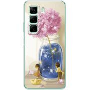 Чохол зі стразами Infinix Hot 50 Pro Plus Little Boy and Girl