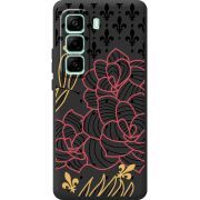 Чорний чохол BoxFace Infinix Hot 50 Pro Plus FranceFlowers