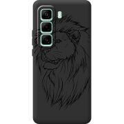 Чорний чохол BoxFace Infinix Hot 50 Pro Plus Lion